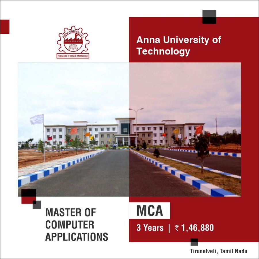 Master of Computer Applications (M.C.A) at Anna University of Technology - Tirunelveli, Tirunelveli